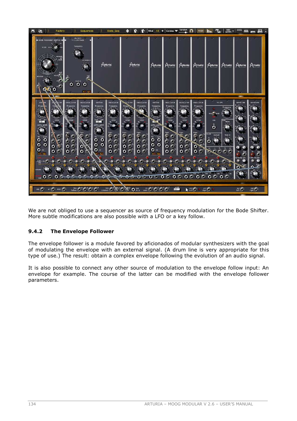 Arturia MOOG MODULAR 2.6 User Manual | Page 134 / 154