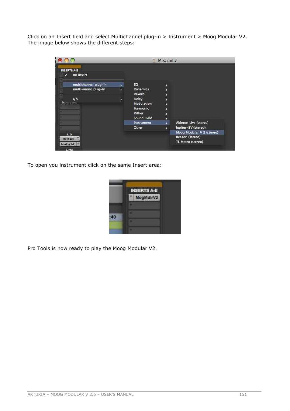 Arturia MOOG MODULAR 2.6 User Manual | Page 151 / 154