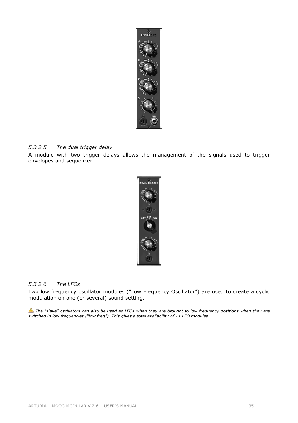 Arturia MOOG MODULAR 2.6 User Manual | Page 35 / 154