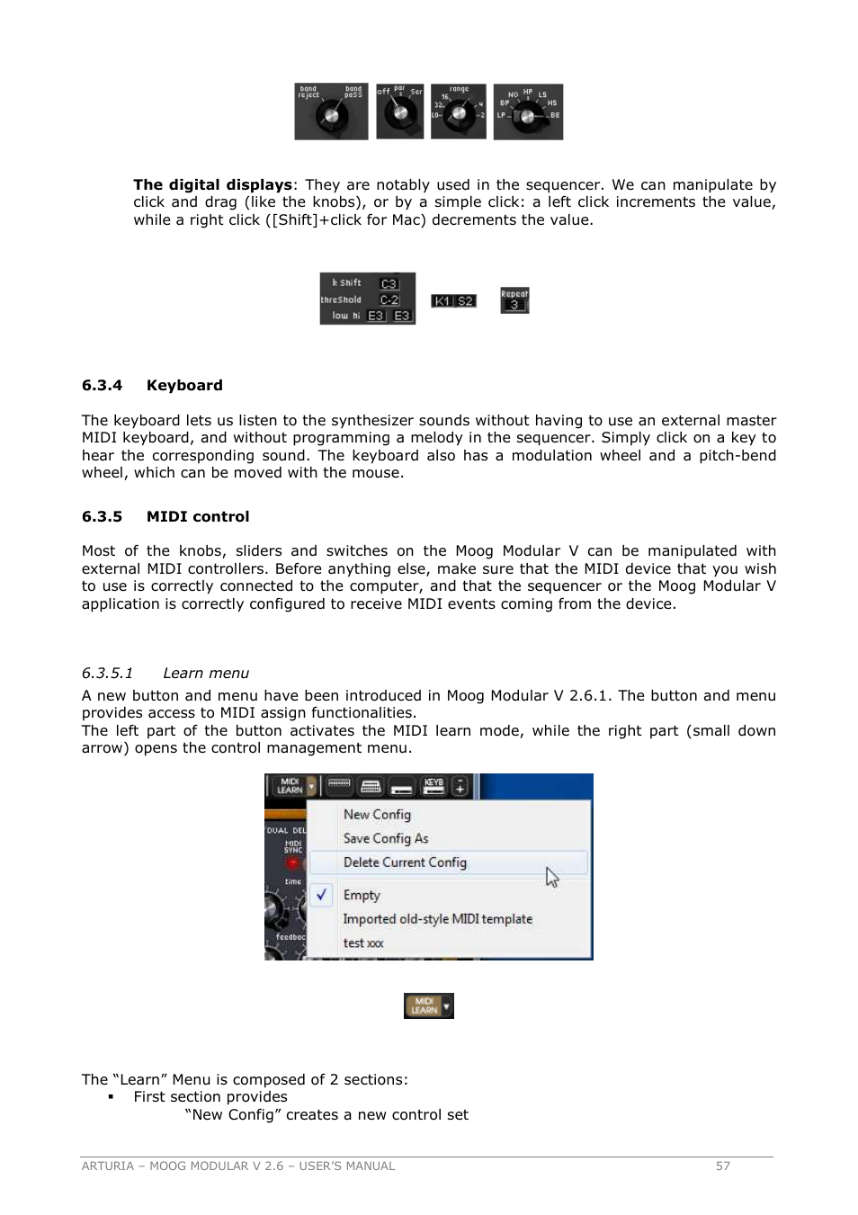 Arturia MOOG MODULAR 2.6 User Manual | Page 57 / 154