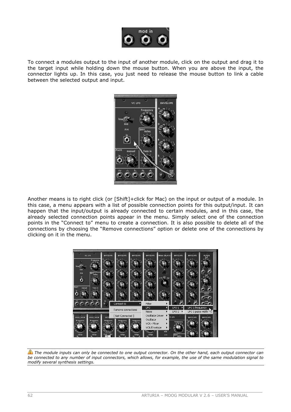 Arturia MOOG MODULAR 2.6 User Manual | Page 62 / 154