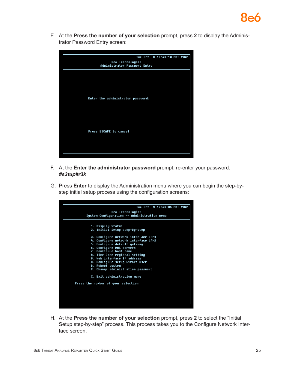 8e6 Technologies TAR MSA-004-004 User Manual | Page 29 / 59