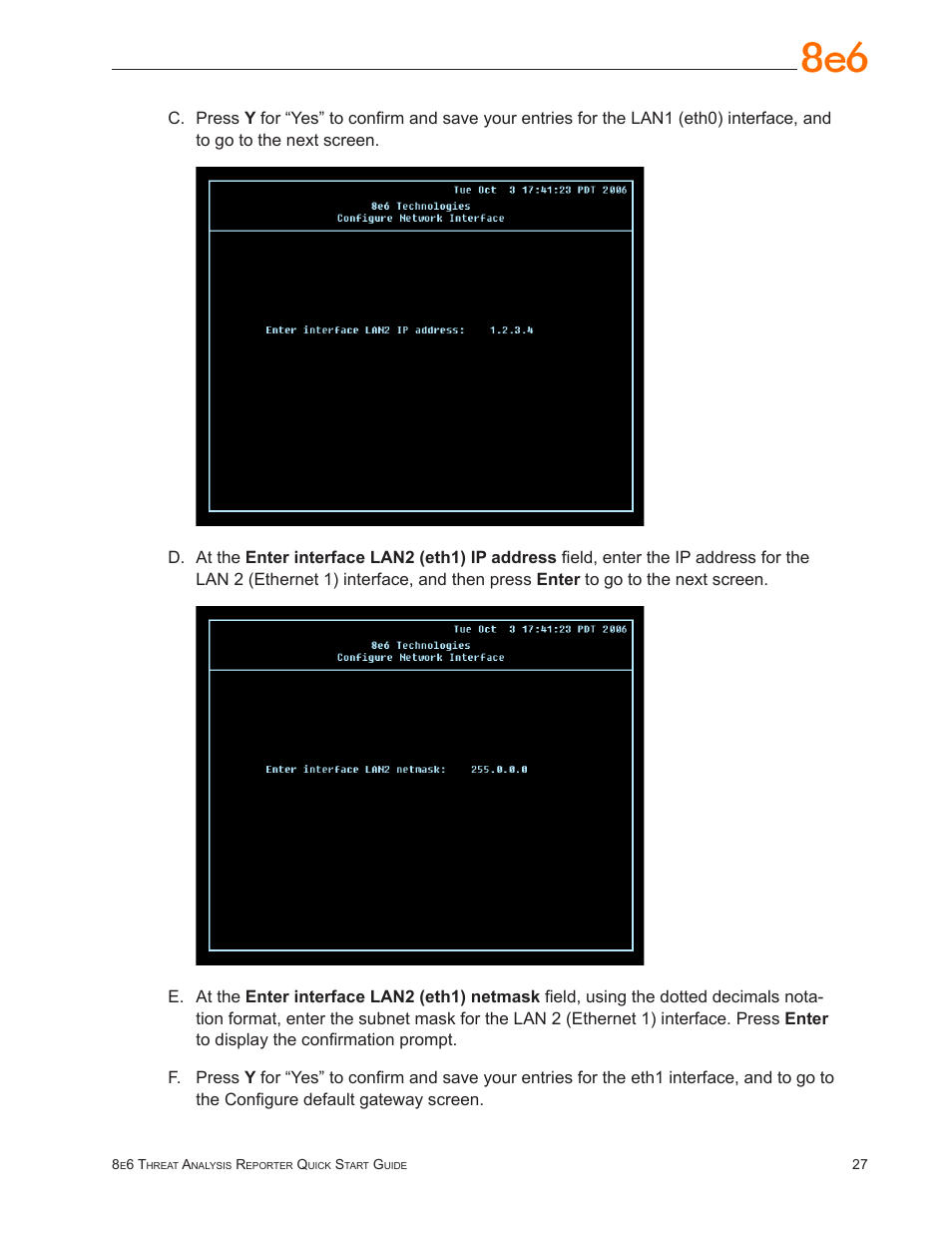 8e6 Technologies TAR MSA-004-004 User Manual | Page 31 / 59