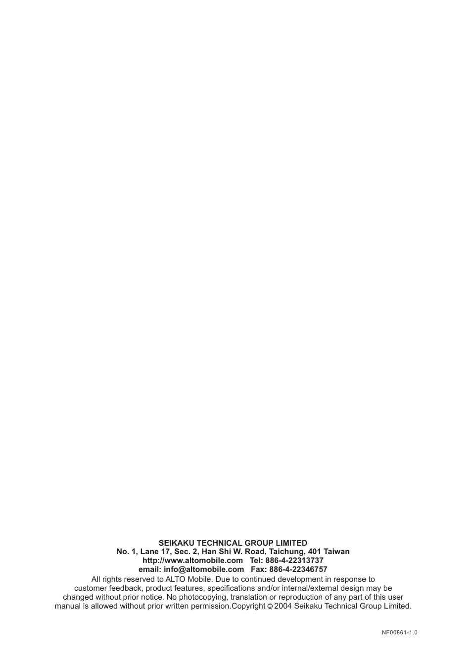 Nilfisk-ALTO X34SW User Manual | Page 11 / 11