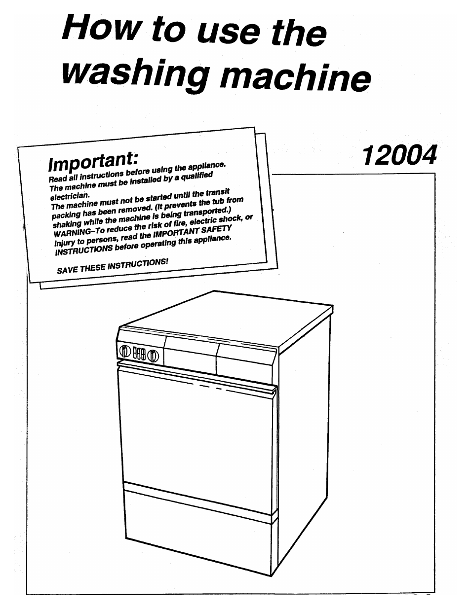 ASKO 12004 User Manual | 16 pages