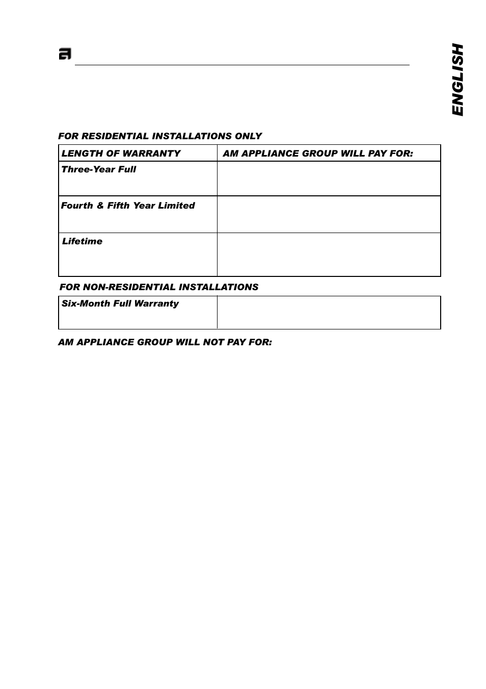 English, Asko product warranty | ASKO T761 User Manual | Page 25 / 26