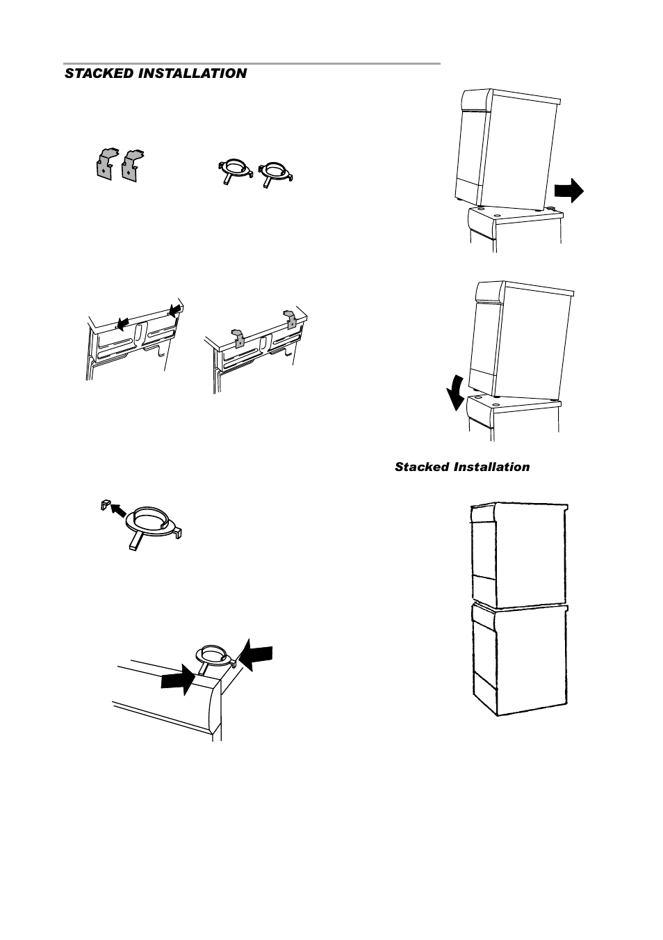 Stacked installation | ASKO T761 User Manual | Page 8 / 26