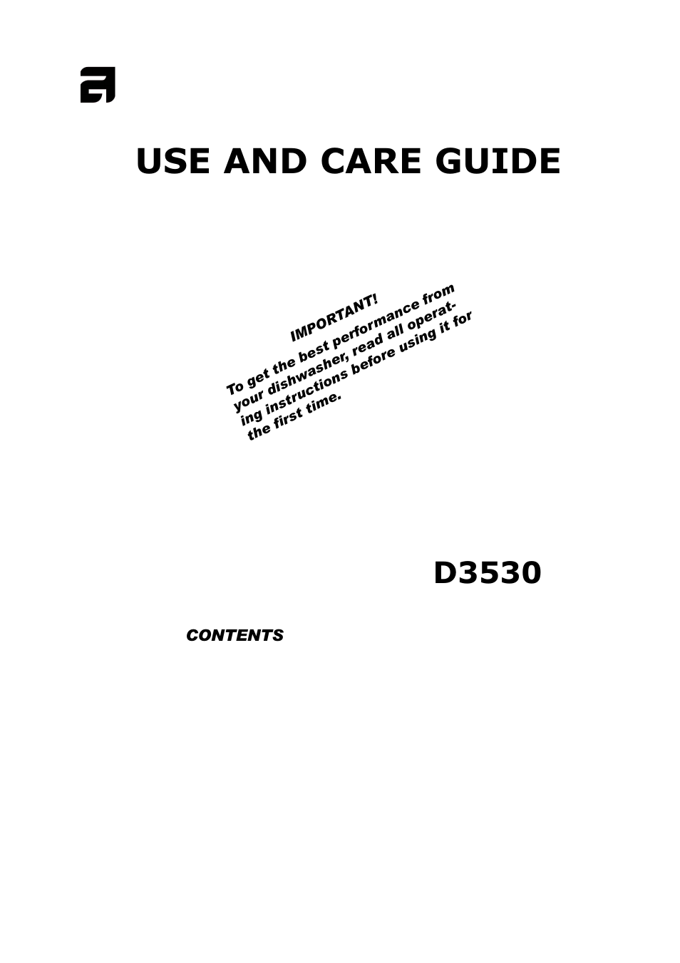 ASKO D3530 User Manual | 16 pages