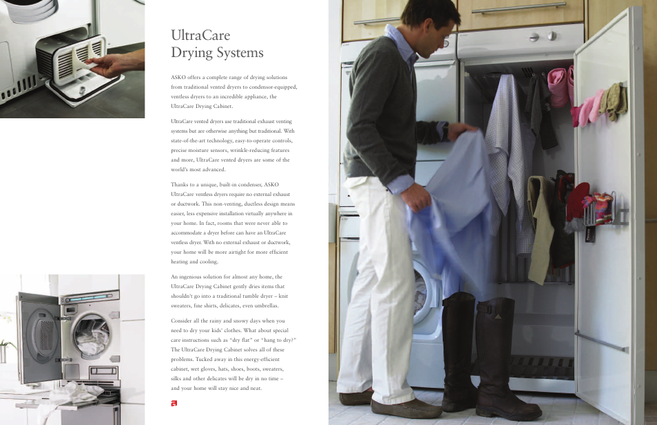 Ultracare drying systems | ASKO Washer/Dryer Combination Laundry System User Manual | Page 7 / 10