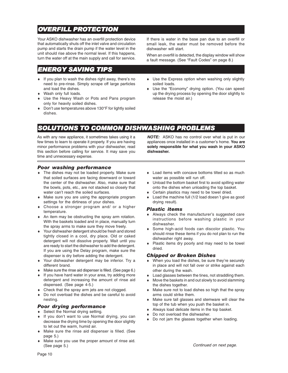 Ener | ASKO D3731 User Manual | Page 10 / 16