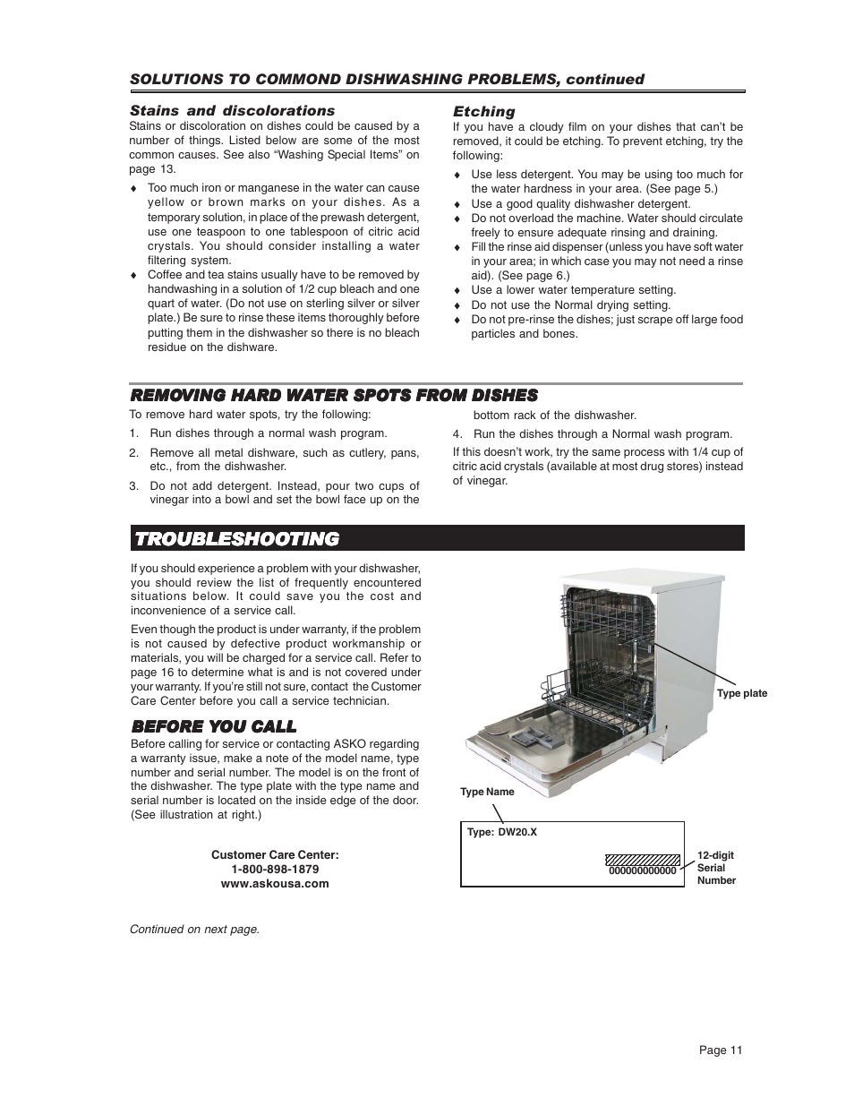 ASKO D3731 User Manual | Page 11 / 16