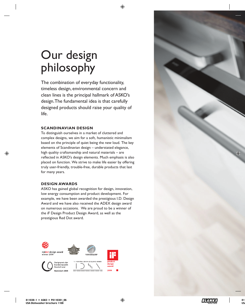 Our design philosophy | ASKO D3251 User Manual | Page 6 / 32