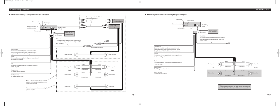 Wiring, Connecting the units <english | Pioneer DEH-P5500MP User Manual | Page 54 / 65