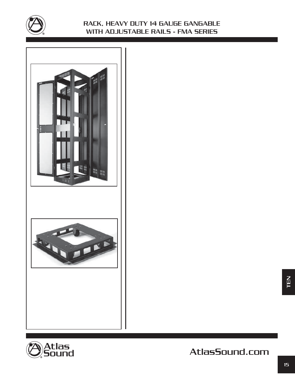 Atlas Sound FMA44-25G User Manual | 4 pages