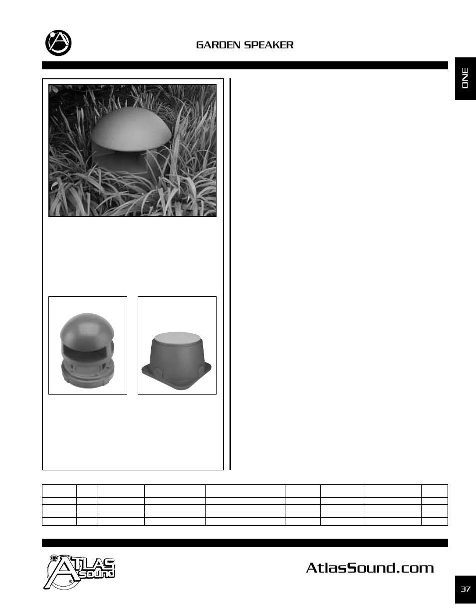 Atlas Sound ATS183GS8 User Manual | 2 pages