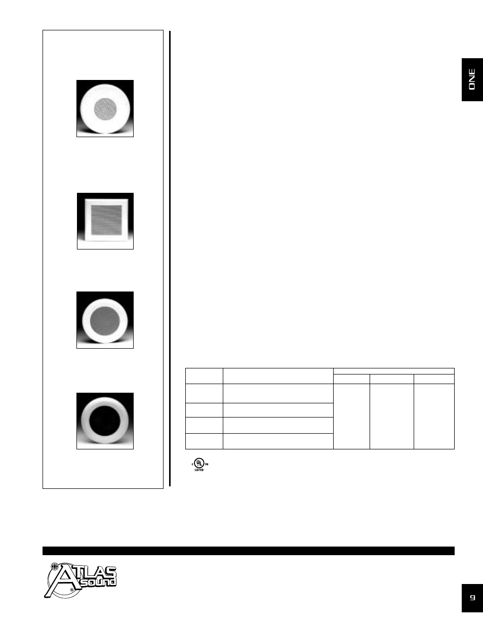 Attractive, easy-fit grilles | Atlas Sound STRATEGY SERIES FA95-4 User Manual | Page 3 / 4