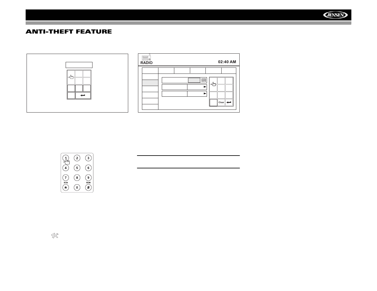 Setup menu, Amm12n anti-theft feature | Advent AMM12N User Manual | Page 11 / 44