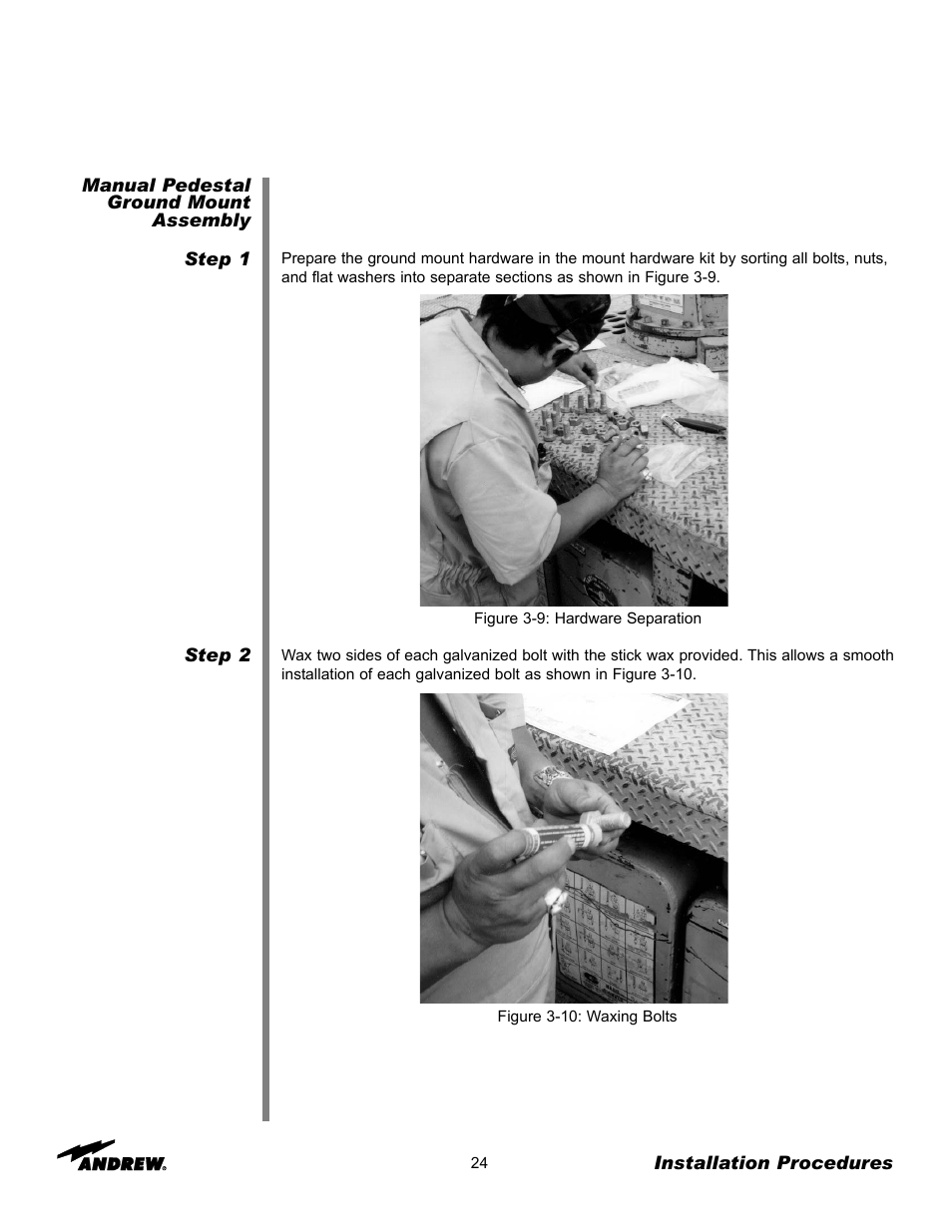 Andrew 3.7-Meter Earth Station Antenna User Manual | Page 24 / 86