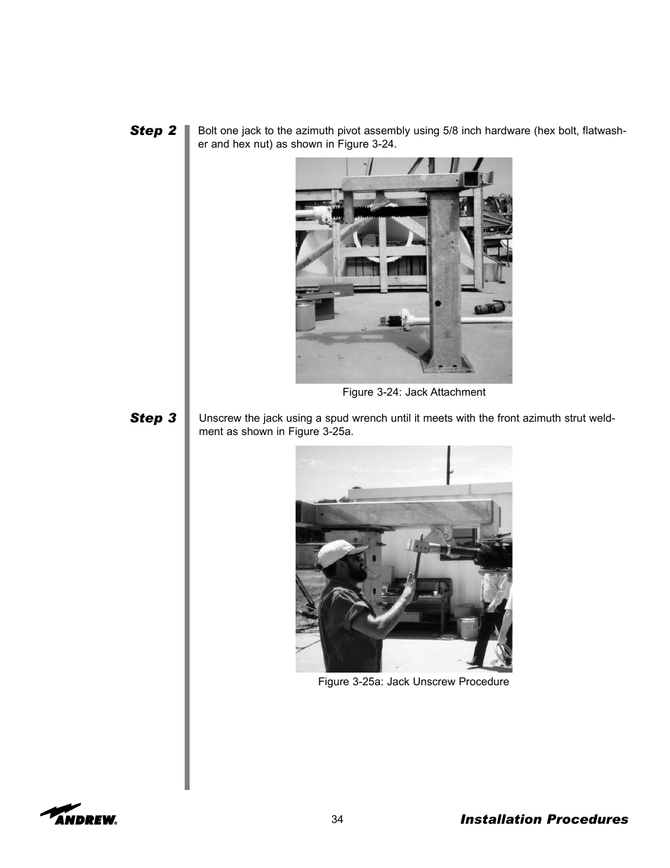 Andrew 3.7-Meter Earth Station Antenna User Manual | Page 34 / 86