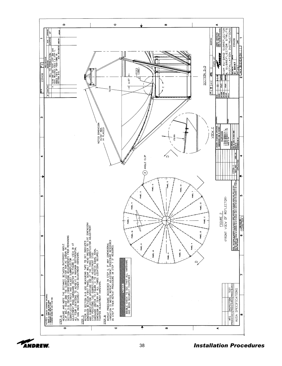 Andrew 5.6-Meter ESA User Manual | Page 38 / 54