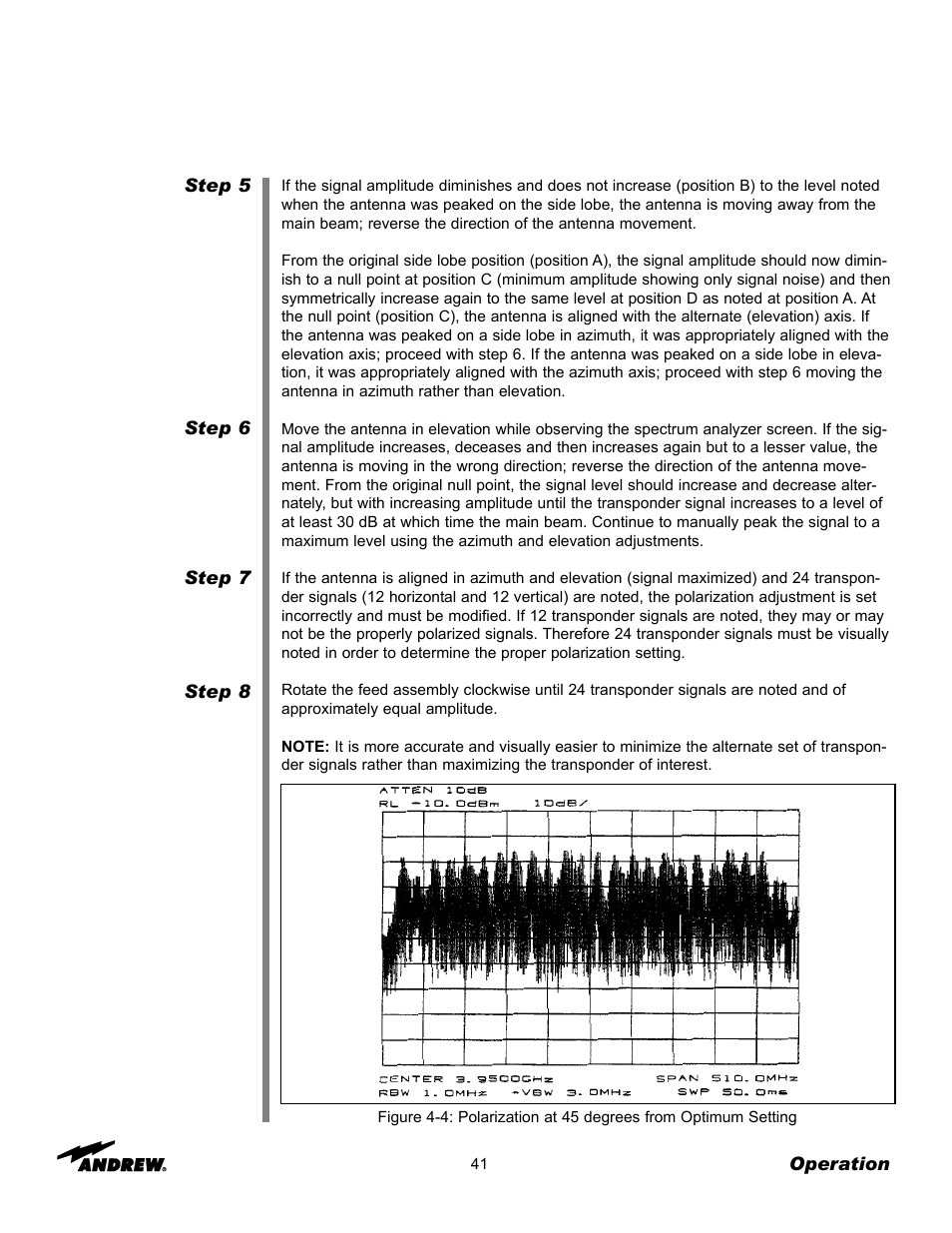 Andrew 5.6-Meter ESA User Manual | Page 41 / 54