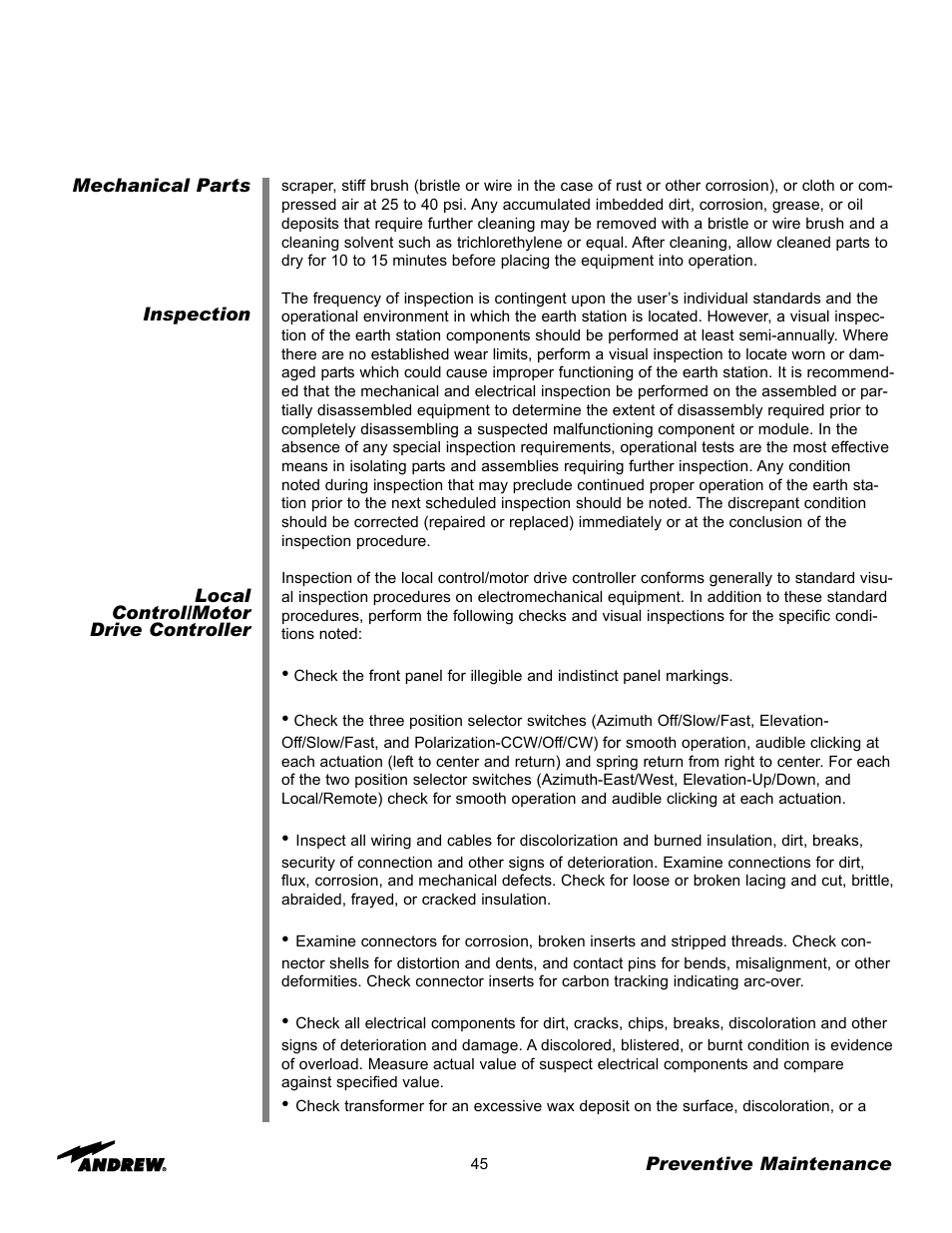 Andrew 5.6-Meter ESA User Manual | Page 45 / 54