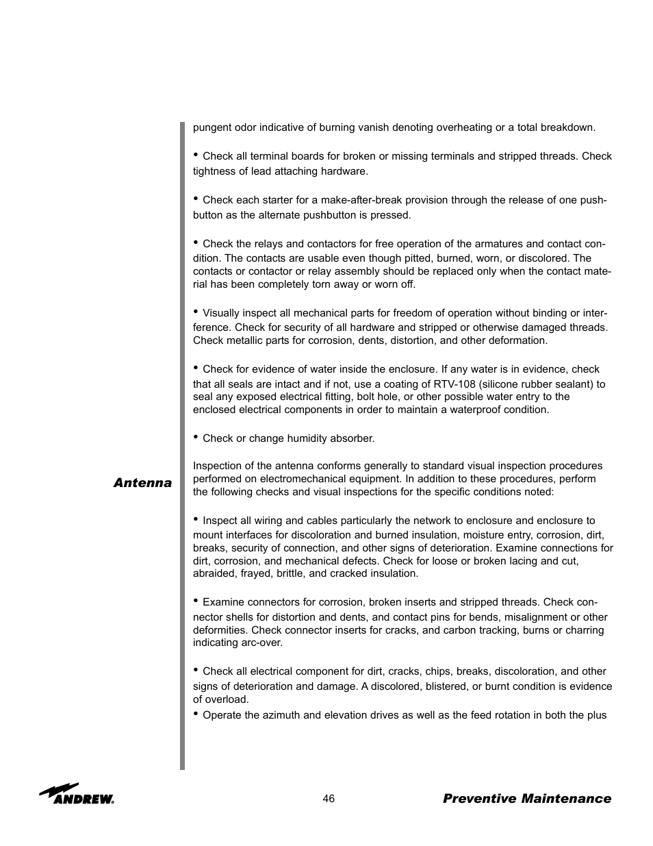 Andrew 5.6-Meter ESA User Manual | Page 46 / 54