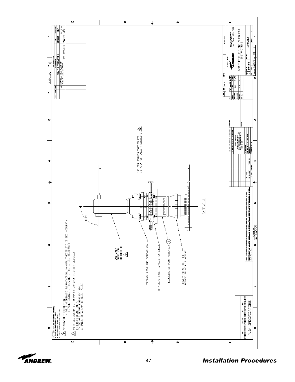 Andrew 7.6-Meter ESA User Manual | Page 47 / 69