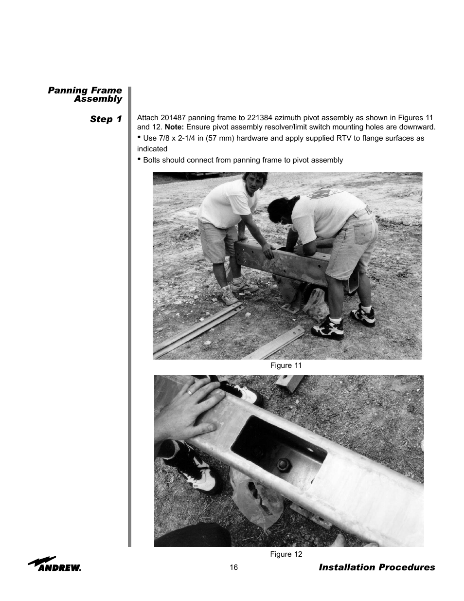 Andrew 7.3-METER EARTH STATION ANTENNA ES73 User Manual | Page 16 / 69