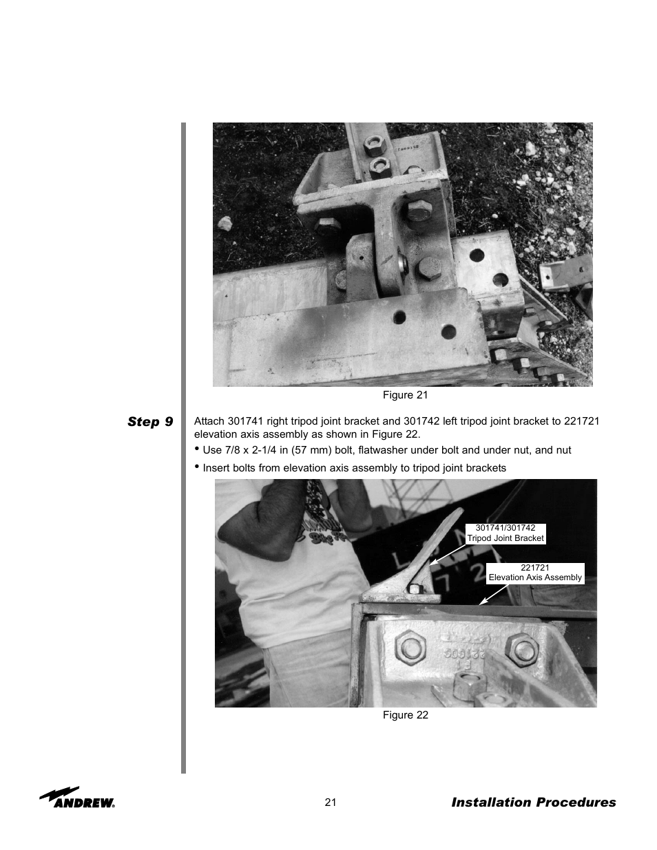 Andrew 7.3-METER EARTH STATION ANTENNA ES73 User Manual | Page 21 / 69