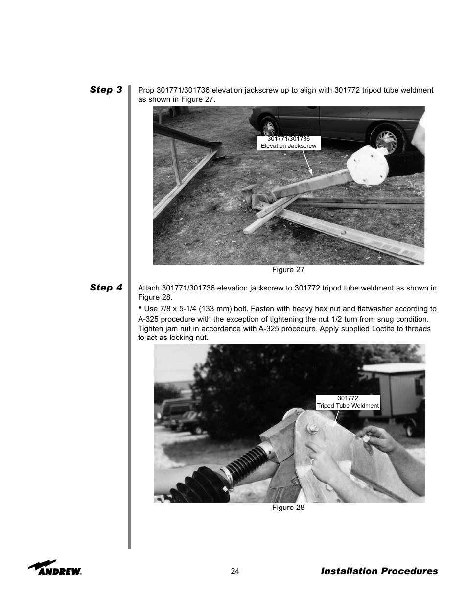 Andrew 7.3-METER EARTH STATION ANTENNA ES73 User Manual | Page 24 / 69