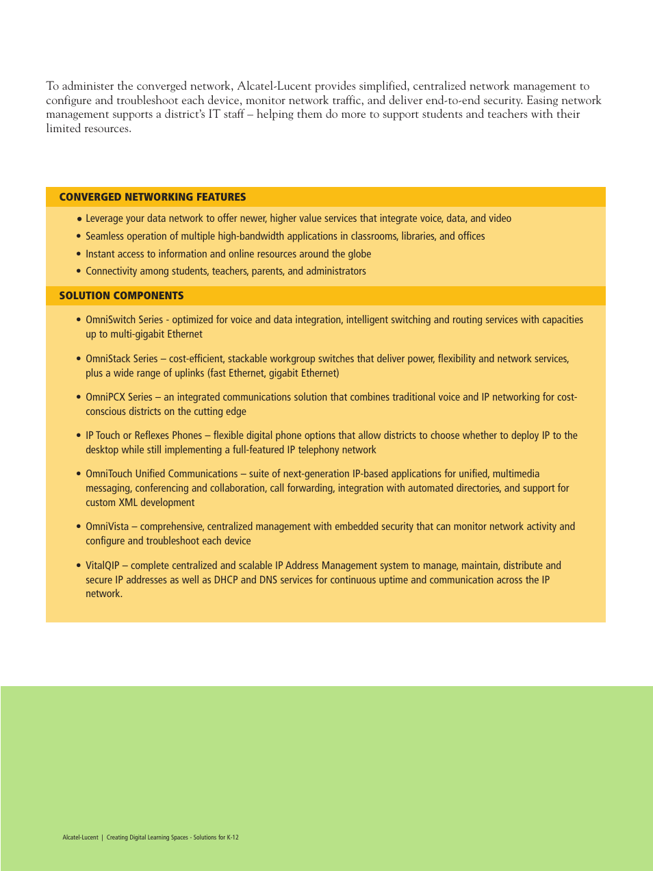 Alcatel Carrier Internetworking Solutions Network Device K-12 User Manual | Page 6 / 13