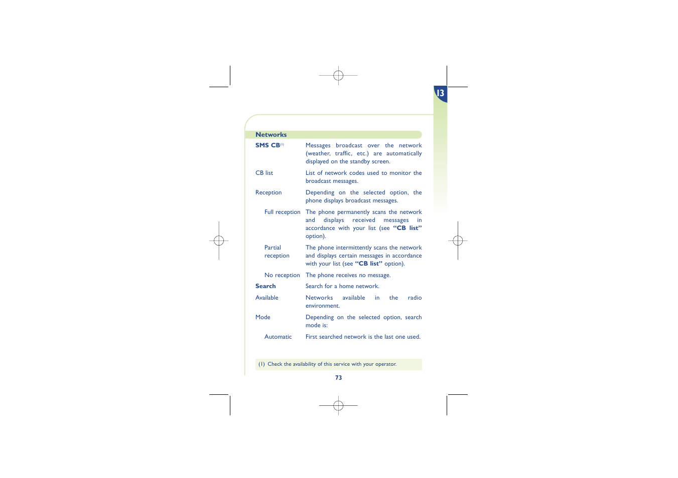 Alcatel Carrier Internetworking Solutions One Touch 500 User Manual | Page 74 / 98