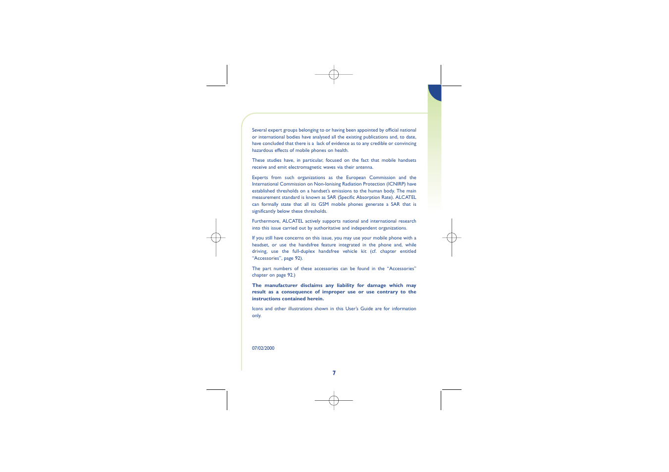 Alcatel Carrier Internetworking Solutions One Touch 500 User Manual | Page 8 / 98