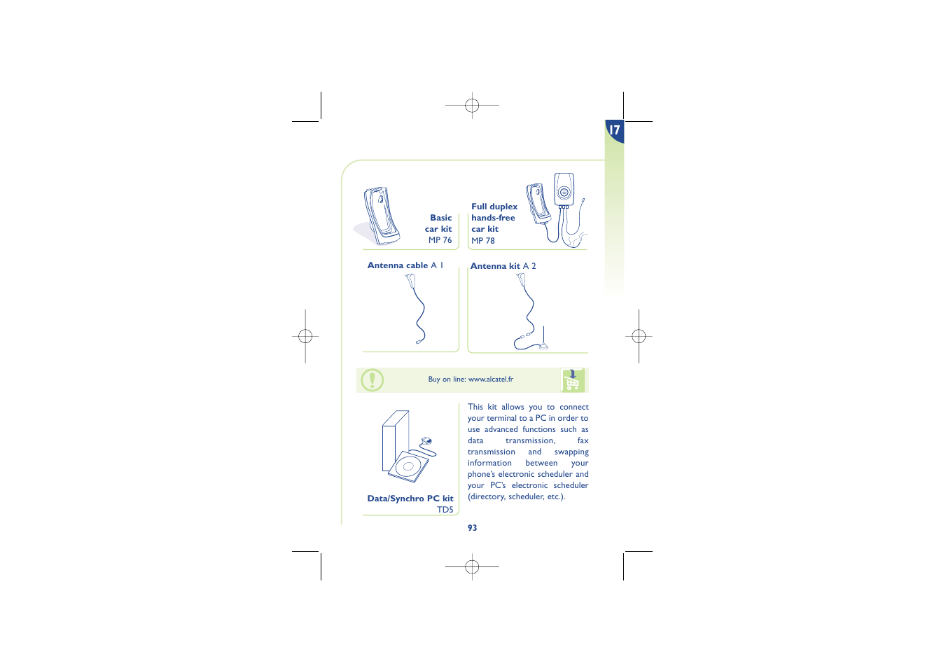 Alcatel Carrier Internetworking Solutions One Touch 500 User Manual | Page 94 / 98