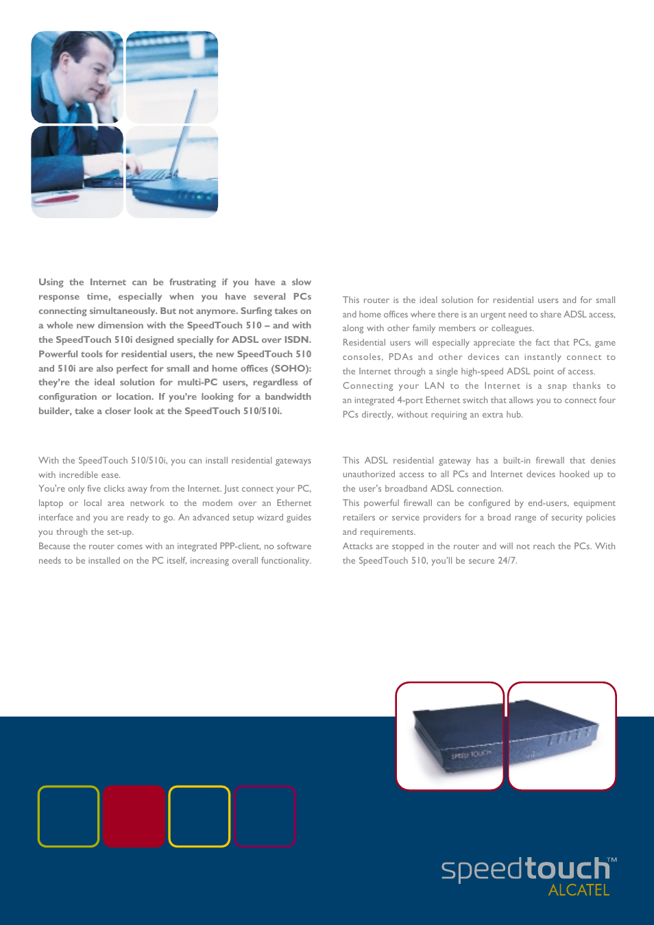 Alcatel Carrier Internetworking Solutions SpeedTouch 510i User Manual | 2 pages