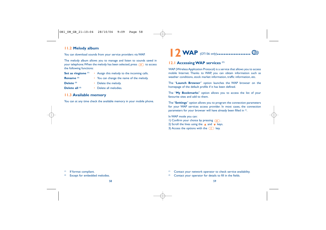 Alcatel Carrier Internetworking Solutions Onetouch 155 User Manual | Page 31 / 40