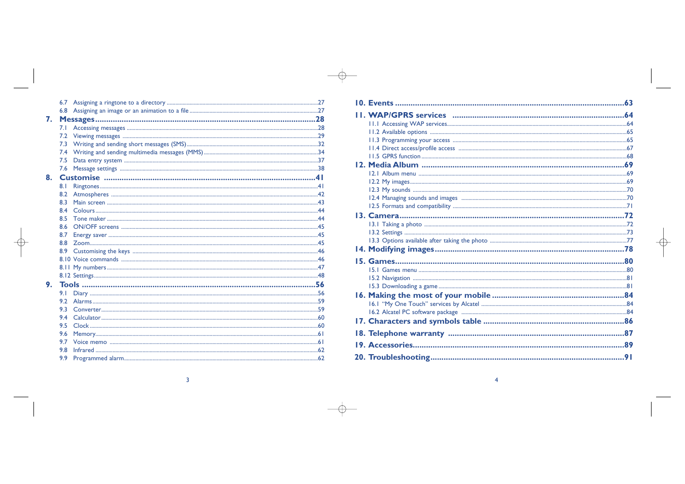 Alcatel Carrier Internetworking Solutions One Touch 535-735 User Manual | Page 3 / 49