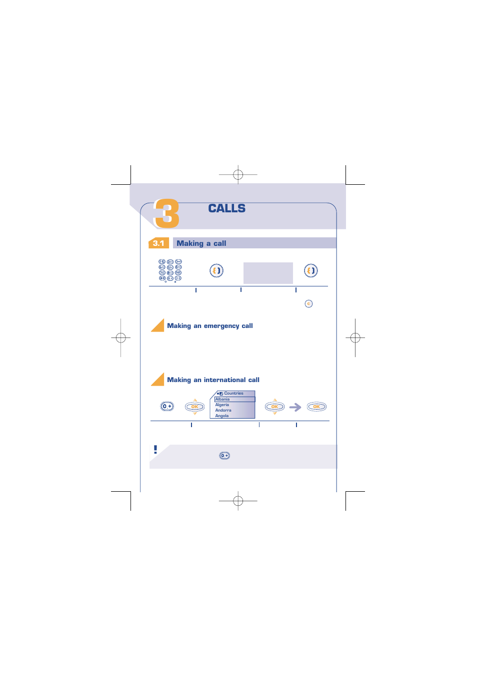 Call, P. 15, Making a call | Call your voice mail, P. 16, Calls | Alcatel Carrier Internetworking Solutions One Touch 310 User Manual | Page 16 / 80