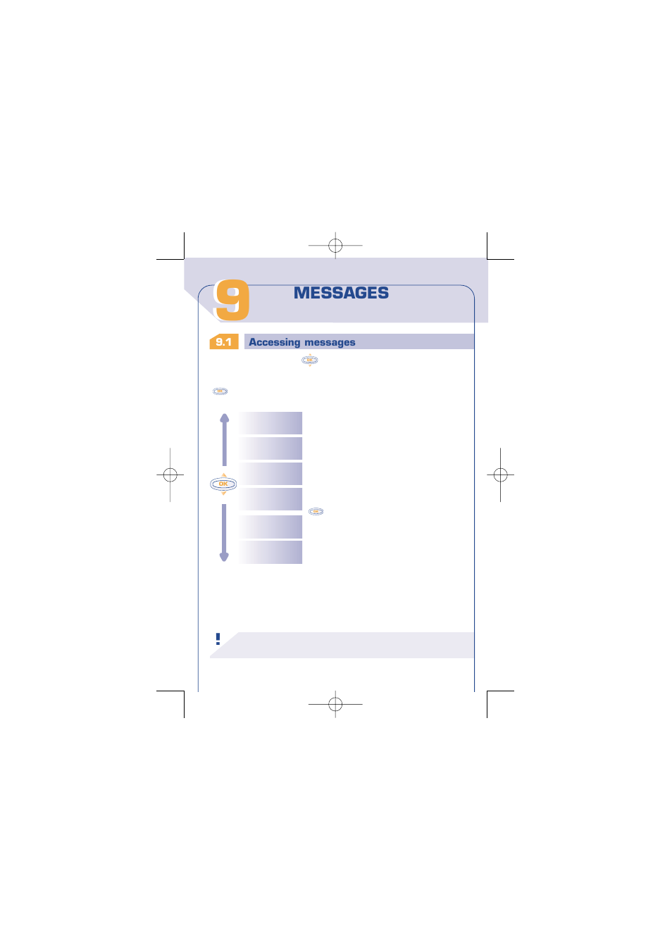 Messages (1) | Alcatel Carrier Internetworking Solutions One Touch 310 User Manual | Page 35 / 80