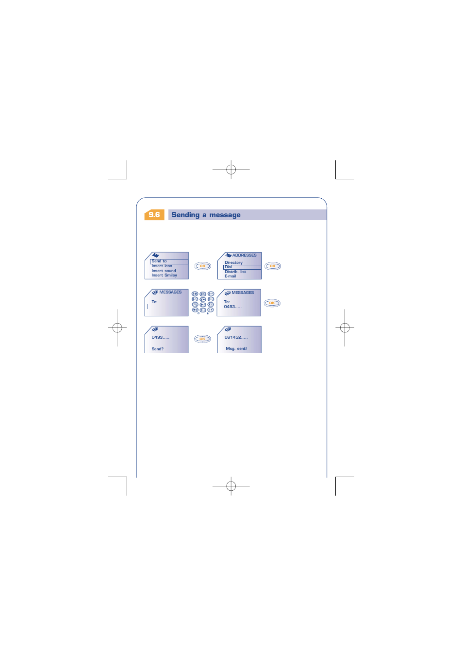 Sending a message | Alcatel Carrier Internetworking Solutions One Touch 310 User Manual | Page 45 / 80