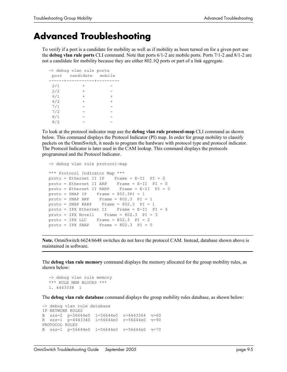 Advanced troubleshooting, Advanced troubleshooting -5 | Alcatel Carrier Internetworking Solutions 6648 User Manual | Page 145 / 614