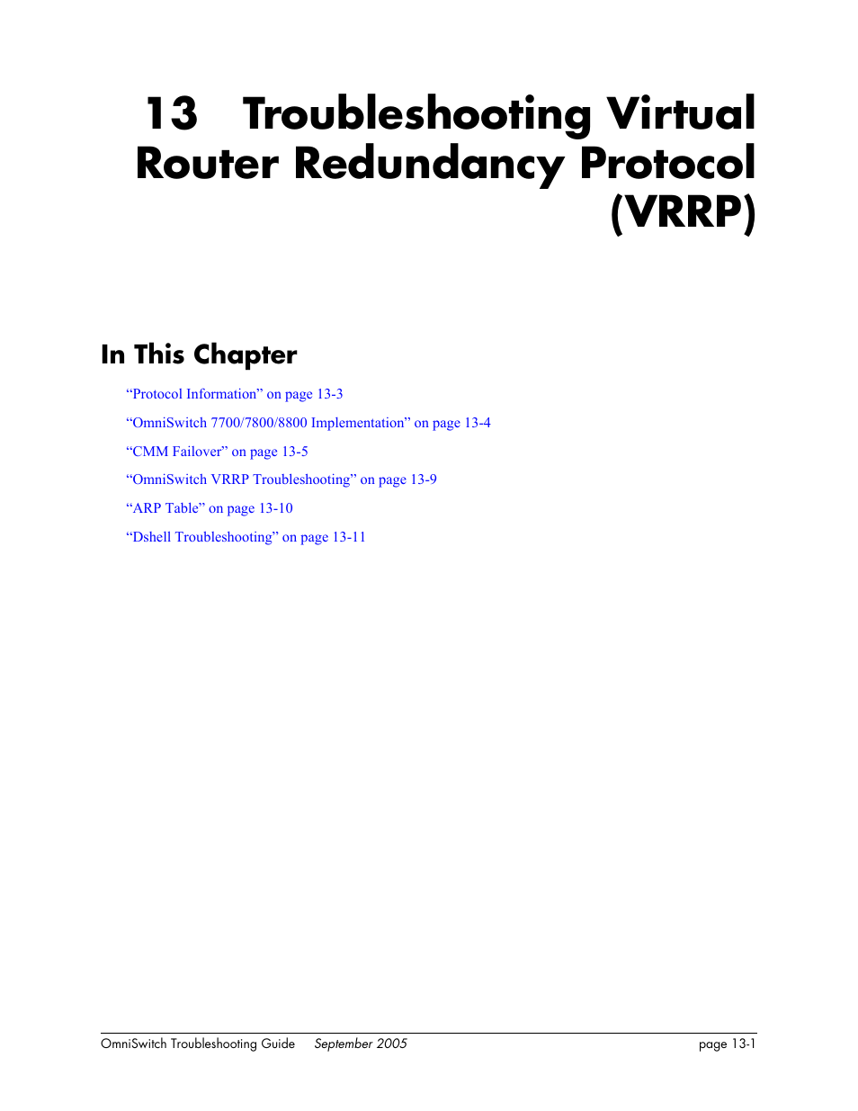 In this chapter, Chapter 13, In this chapter -1 | Alcatel Carrier Internetworking Solutions 6648 User Manual | Page 211 / 614