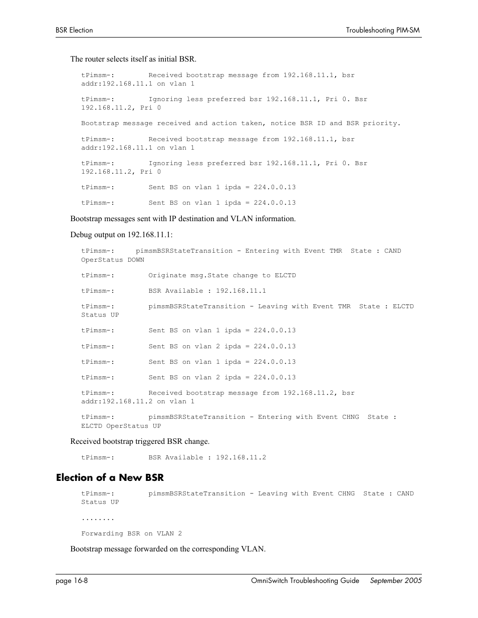 Election of a new bsr, Election of a new bsr -8 | Alcatel Carrier Internetworking Solutions 6648 User Manual | Page 270 / 614