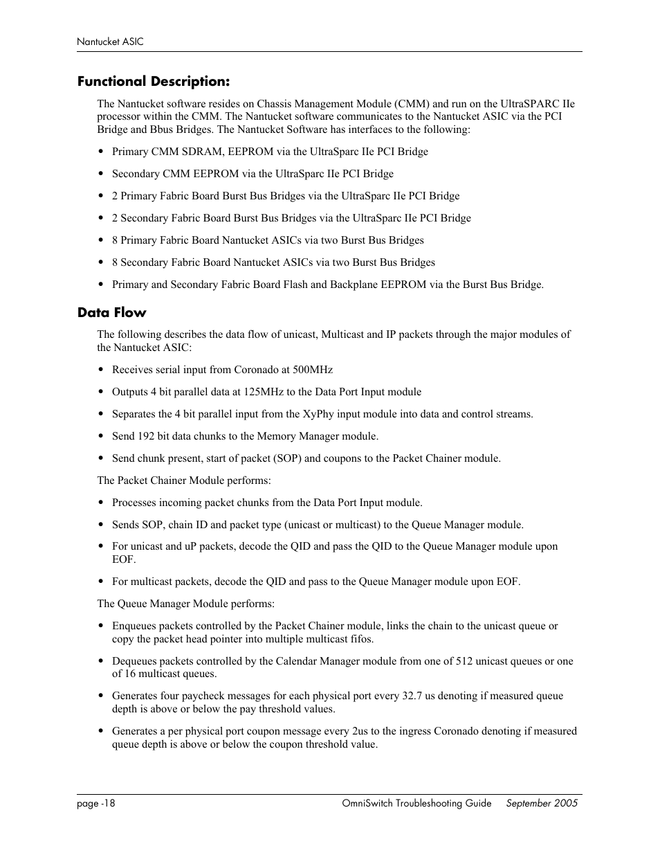 Functional description, Data flow | Alcatel Carrier Internetworking Solutions 6648 User Manual | Page 342 / 614