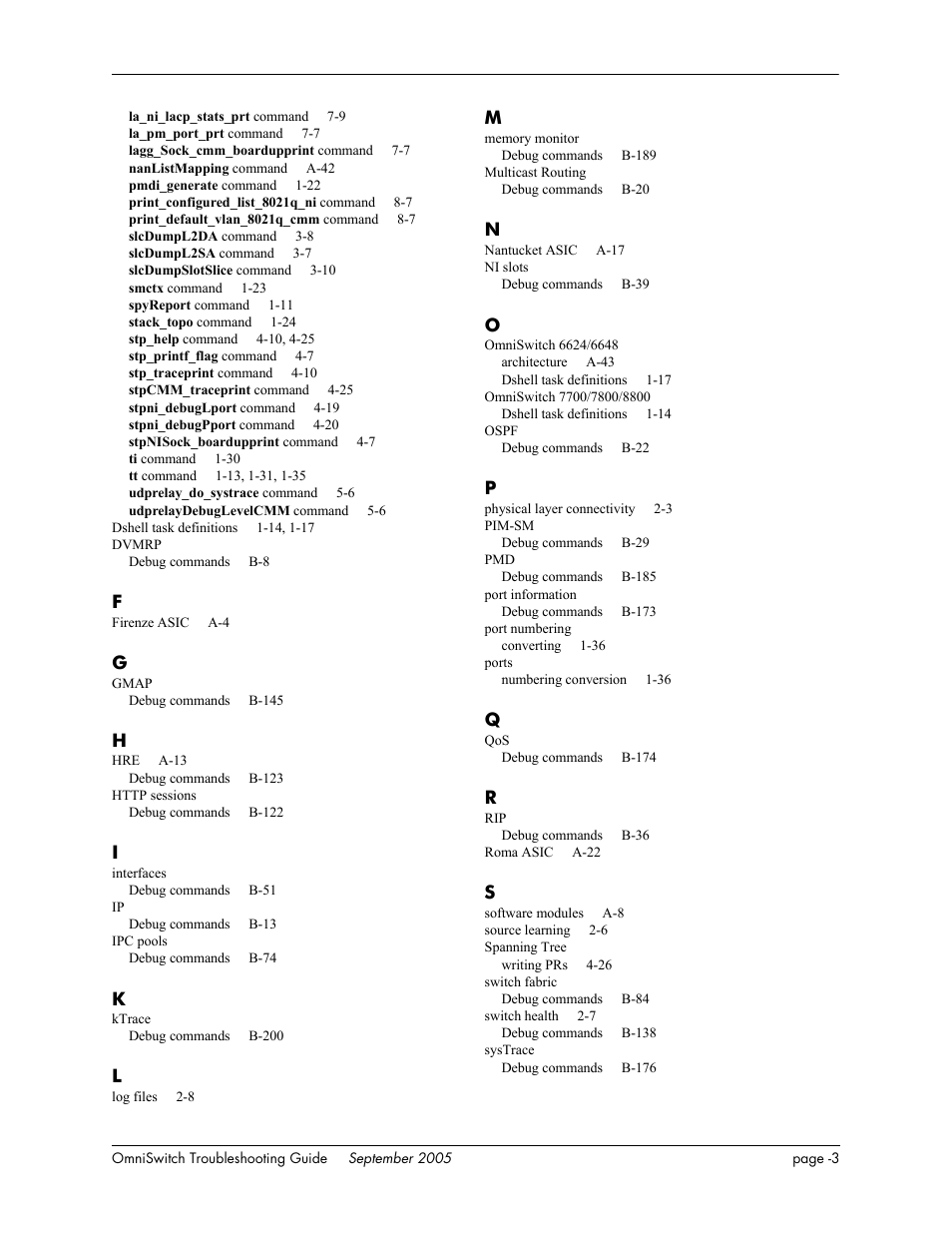 Alcatel Carrier Internetworking Solutions 6648 User Manual | Page 613 / 614