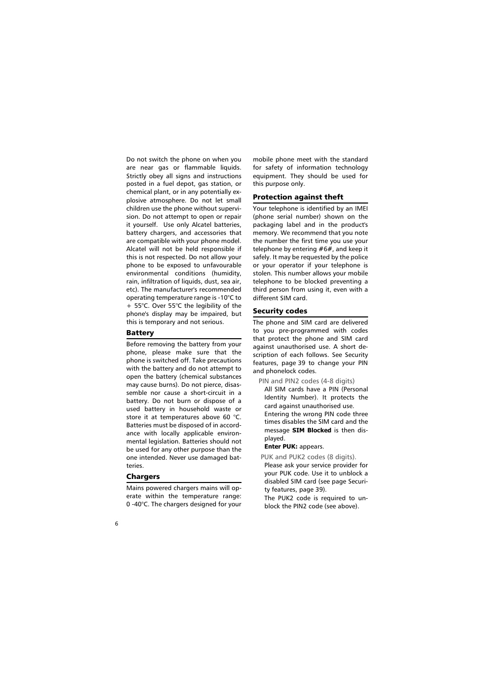 Alcatel Carrier Internetworking Solutions One Touch 531 User Manual | Page 6 / 72