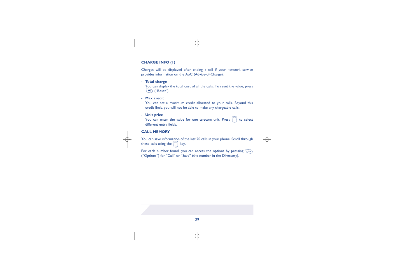 Alcatel Carrier Internetworking Solutions Alcatel 8 Series IPTouch 4068 User Manual | Page 41 / 62