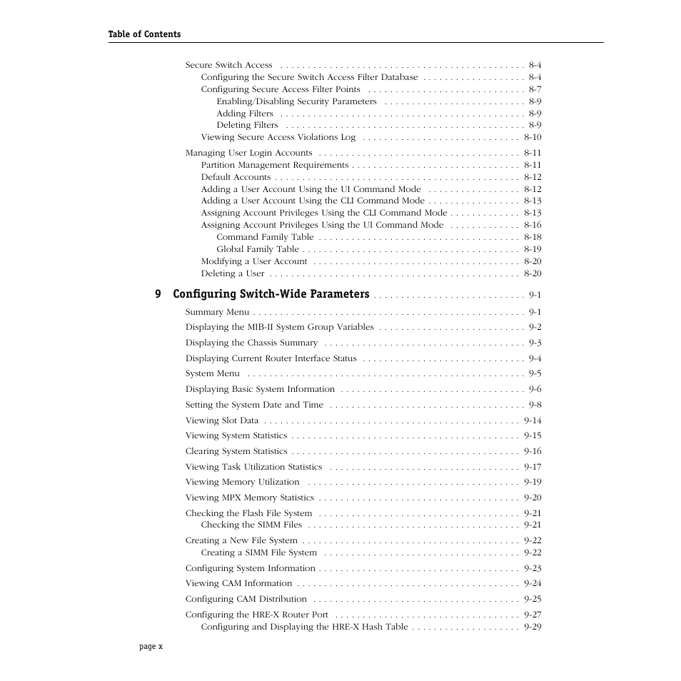 Alcatel Carrier Internetworking Solutions Omni Switch/Router User Manual | Page 10 / 1100