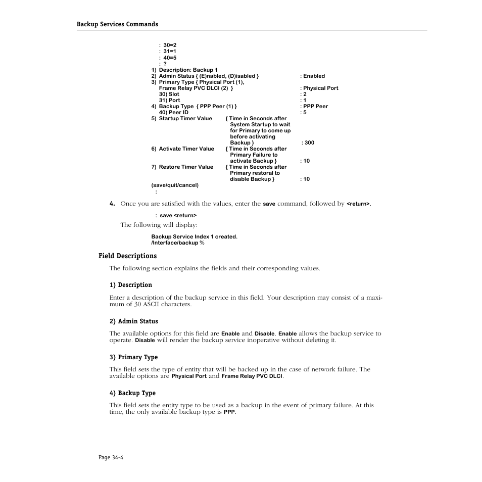 Field descriptions | Alcatel Carrier Internetworking Solutions Omni Switch/Router User Manual | Page 1014 / 1100